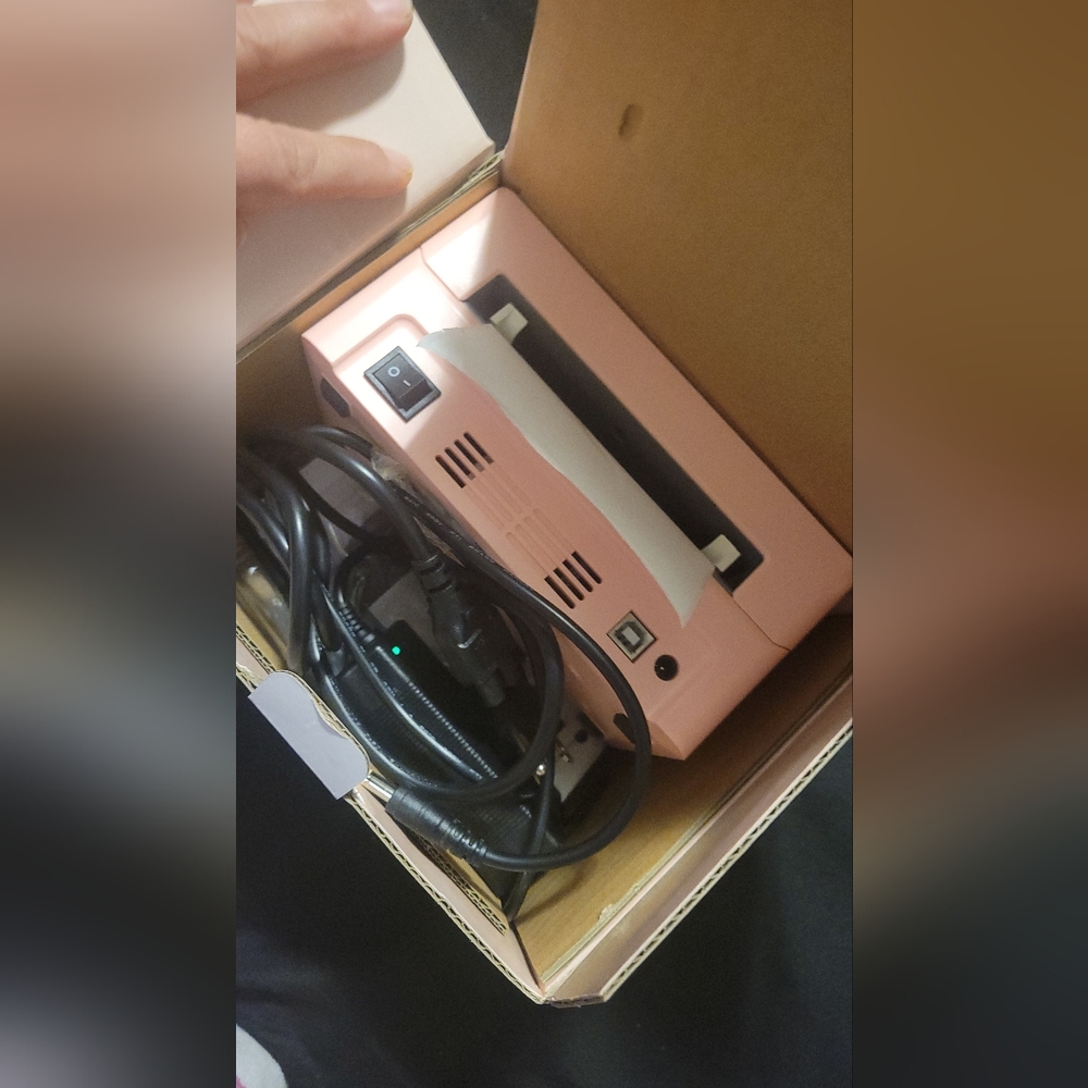 Shipping label printer